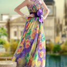 Unique Print Evening Dress Prom Party Gown