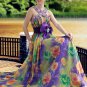 Unique Print Evening Dress Prom Party Gown