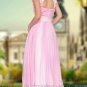 Keyhole Pink Evening Prom Dress Party Gown