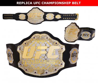 UFC Championship Belt Ultimate Fighting Replica Belts Adult Size Real Leather