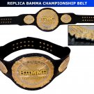 MMA BAMMA CHAMPIONSHIP BELT HAND MADE REPLICA BELT LEATHER STRAP ADULT SIZE NEW