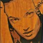 Girl on wood
