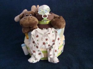 Mr Moose Diaper Cake