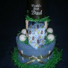 World's Best Dad Towel Cake