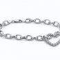 Diamond Bracelet (18K White Gold Charm Bracelet)