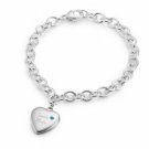 Personalized Sterling Birthstone Locket Bracelets