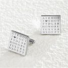 i ♥ you word search cuff links