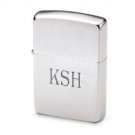 Personalized Zippo Brushed Satin Chrome Lighter Gift