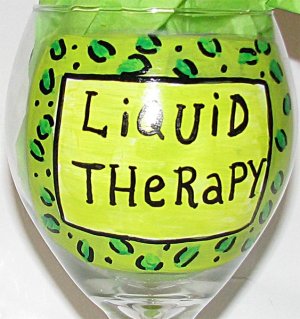 Liquid Therapy Leopard Hand Painted Wine Glass You choose your favorite colors