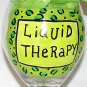 Liquid Therapy Leopard Hand Painted Wine Glass You choose your favorite colors