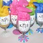 Initial Hand Painted Goblets Any color choice available also Wine glasses or Beer Pilsners
