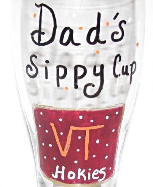 Daddys Sippy Cup Hand Painted Beer Pilsner Choose Your Favorite Team