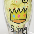 Daddy's Sippy Cup with Crown Hand Painted Beer Pilsner
