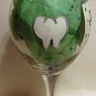 Dental Diva Hand Painted Wine Glass