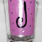 Name Your Initial Hand Painted Shot Glass Your Choice of Colors