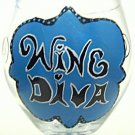 Wine Diva Hand Painted Wine Glass New Design