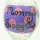 Mommy's Sippy Cup, or Name Your Glass, Any Color Polka-dots