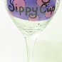 Mommy's Sippy Cup, or Name Your Glass, Any Color Polka-dots