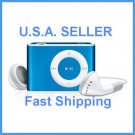 Blue Mini Clip Mp3 Player Support 8 GB Micro SD Card