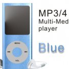 Blue 4GB 1.8 inch TFT Screen MP3 MP4 Media Player
