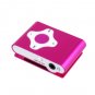 Pink Cross Shape Mini Clip Mp3 Player Support 8 GB Micro SD Card