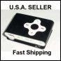 Black Cross Shape Mini Clip Mp3 Player Support 8 GB Micro SD Card