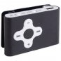 Black Cross Shape Mini Clip Mp3 Player Support 8 GB Micro SD Card