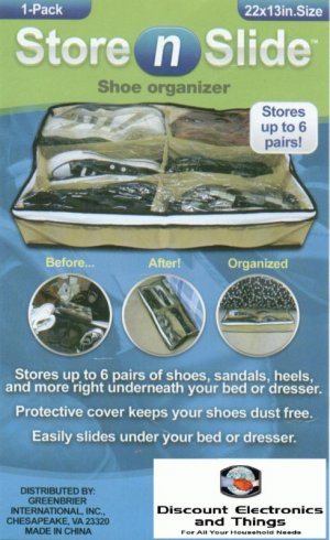 New Store N Slide Shoe Organizer Storage & Protector