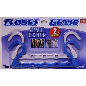 2 PACK CLOSET GENIE / CLOSET ORGANIZER & SMART HANGERS