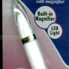 Light-Up Tweezers With Led Light & Built-In Magnifier