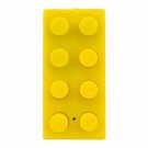 4GB LEGO Block Mp3 Player Support Up To 8 GB Micro SD Card+ Earphones + USB Cables YELLOW