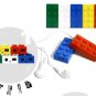 LEGO Block Mp3 Player Support Up To 8 GB Micro SD Card+ Earphones + USB Cables RED