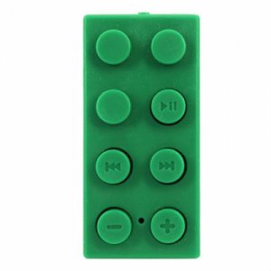 1GB LEGO Block Mp3 Player Support Up To 8 GB Micro SD Card+ Earphones + USB Cables GREEN
