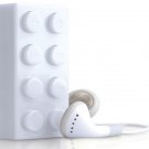 4GB LEGO Block Mp3 Player Support Up To 8 GB Micro SD Card+ Earphones + USB Cables WHITE