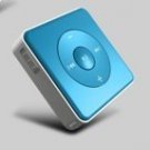 4GB Only Music Style Flash Light Mini Mp3 Player BLUE