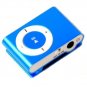 1GB Mini Metal Clip Mp3 Player Support TF/ Micro SD Card  BLUE