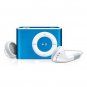 2GB Mini Metal Clip Mp3 Player Support TF/ Micro SD Card BLUE