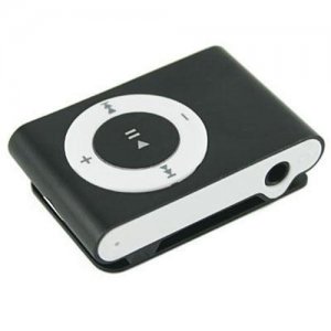 1GB Mini Metal Clip Mp3 Player Support TF/ Micro SD Card  BLACK