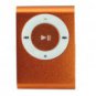 2GB Mini Metal Clip Mp3 Player Support TF/ Micro SD Card ORANGE