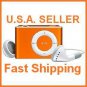 2GB Mini Metal Clip Mp3 Player Support TF/ Micro SD Card ORANGE