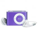 2GB Mini Metal Clip Mp3 Player Support TF/ Micro SD Card  PURPLE