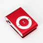 1GB Mini Metal Clip Mp3 Player Support TF/ Micro SD Card  RED