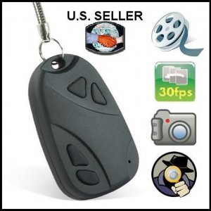 4GB Mini Car keychain Remote Control shaped Spy Digital Video Audio Camera Recorder Camcorder