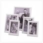 #14276 White 5-Piece Photo Frames