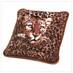 #14290 Leopard Portrait Accent Pillow