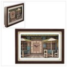 #14279 Pacific Café 3D Shadowbox Clock