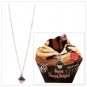 #14387 Peanut Butter Cupcake Necklace