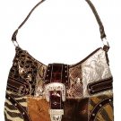 Patch Top Zipper Hobo