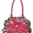 Glittery Zebra Print Handbag