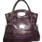 Croco Print Handbag
